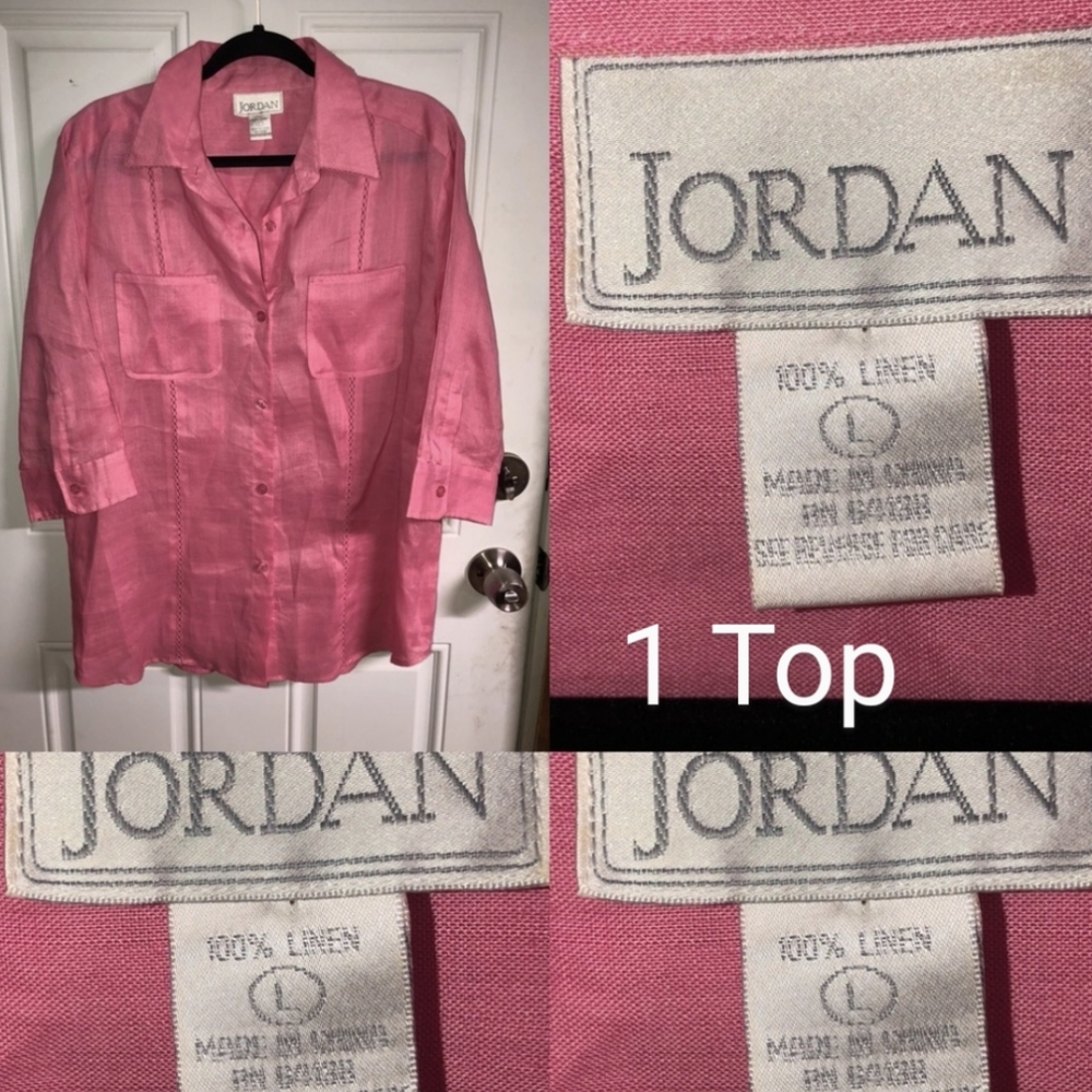 Jordan Pink Linen Shirt/Pants Set